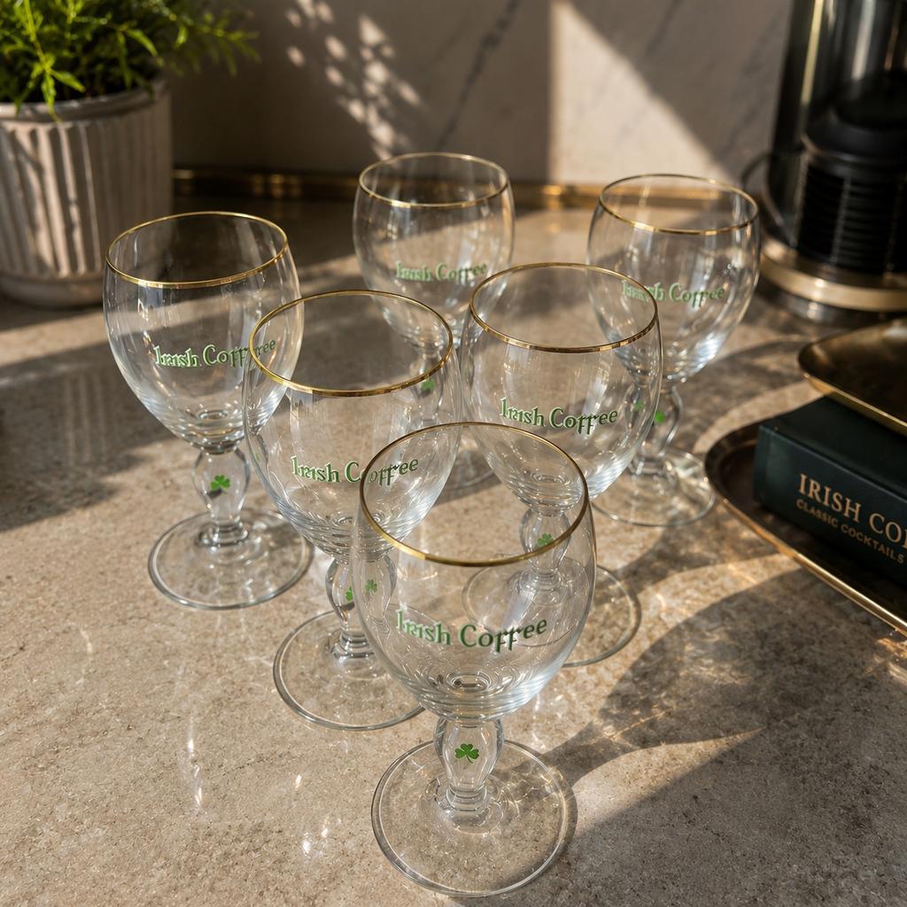 Vintage Irish Coffee Glazen Set – Horeca / Bar / Cadeau, Ophalen of Verzenden