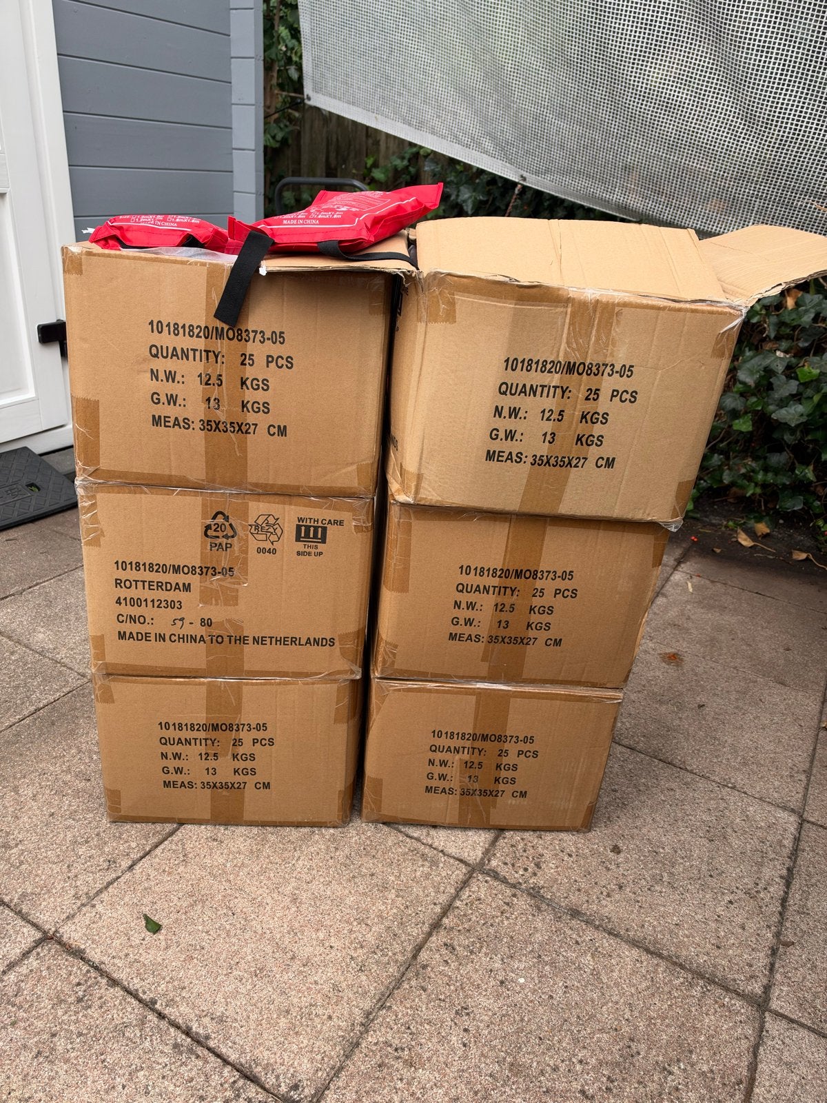 Complete set: Blusbak, blusdekens, rookmelders, EHBO-kits, Ophalen, Nieuw, Compleet systeem, Rook
