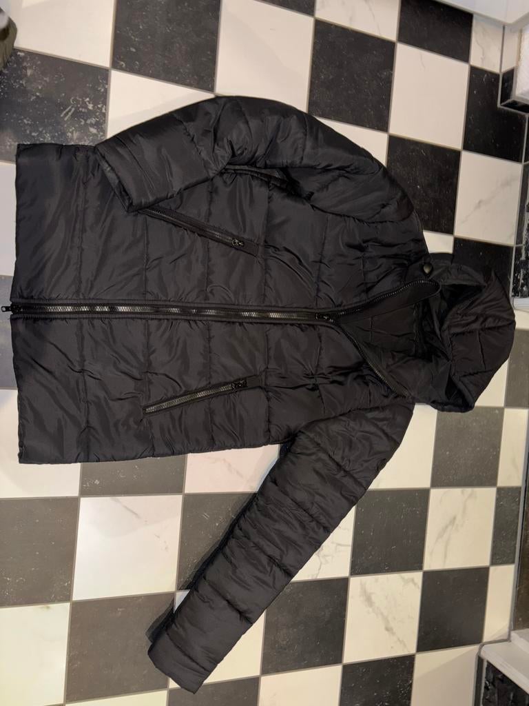 Aspact Zwarte Heren Winterjas Maat L, Kleding | Heren, Jassen | Winter, Zo goed als nieuw, Maat 52/54 (L), Zwart, Ophalen of Verzenden