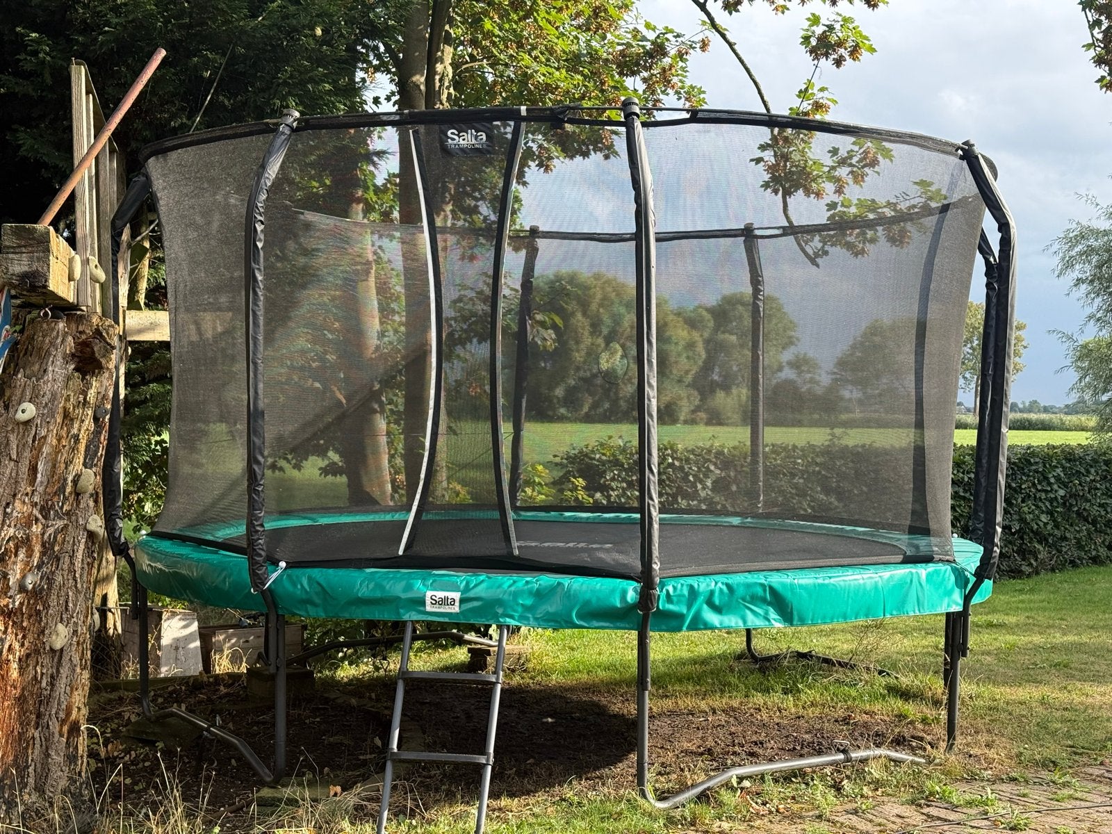 Salta First Class Trampoline Ø 430 cm met veiligheidsnet, Kinderen en Baby's, Ophalen, Gebruikt
