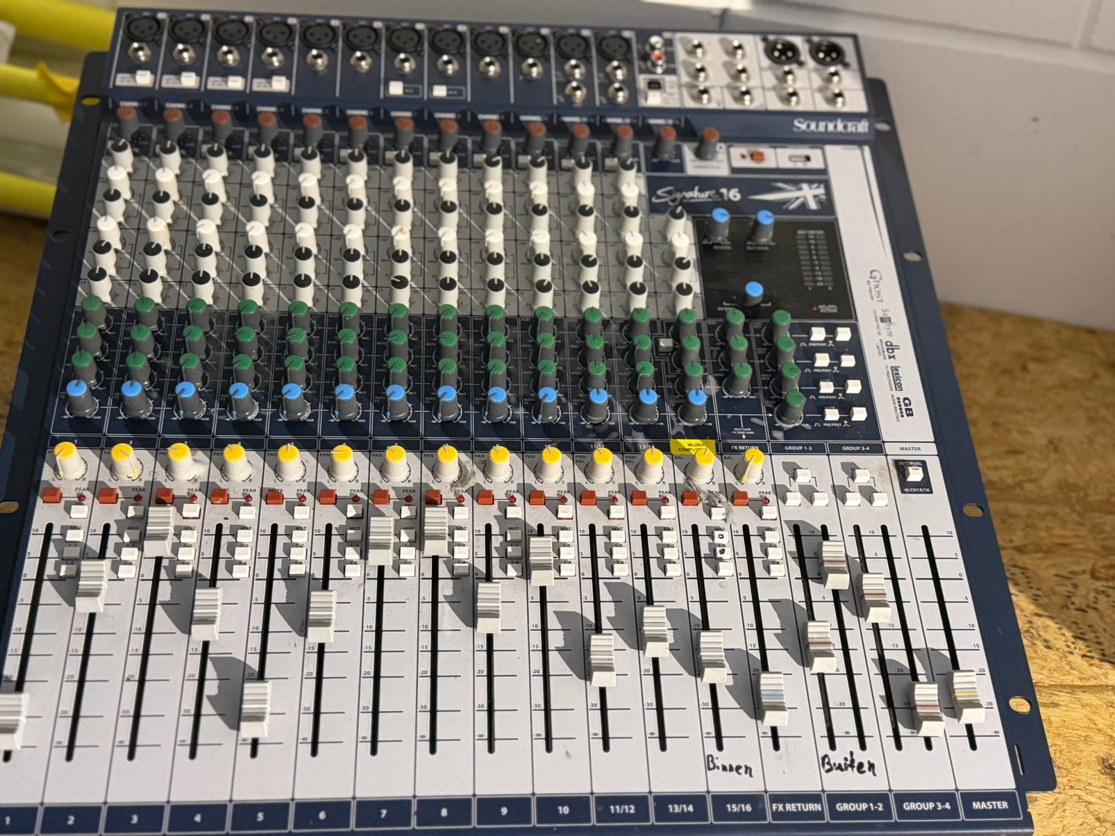 Soundcraft Signature 16 Analoge Mengtafel, Ophalen, Zo goed als nieuw, 10 tot 20 kanalen