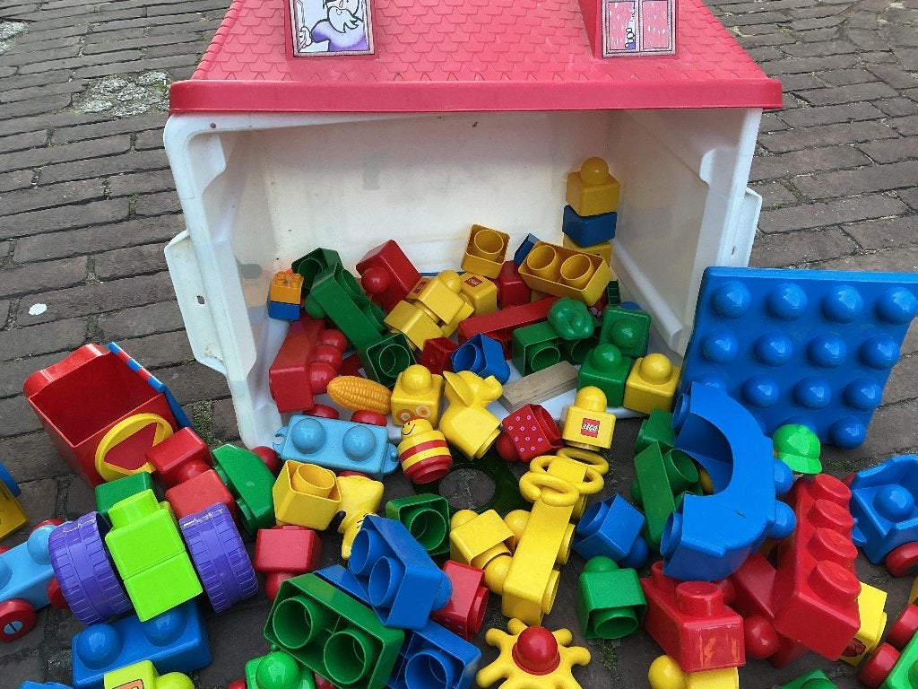 Lego duplo incl. originele opbergdoos, Ophalen, Gebruikt, Lego, Complete set