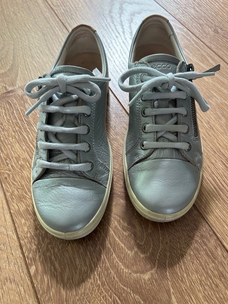 Ecco Silver Soft Schoenen met ritz maat 38, Ecco, Overige kleuren, Ophalen of Verzenden, Sneakers of Gympen