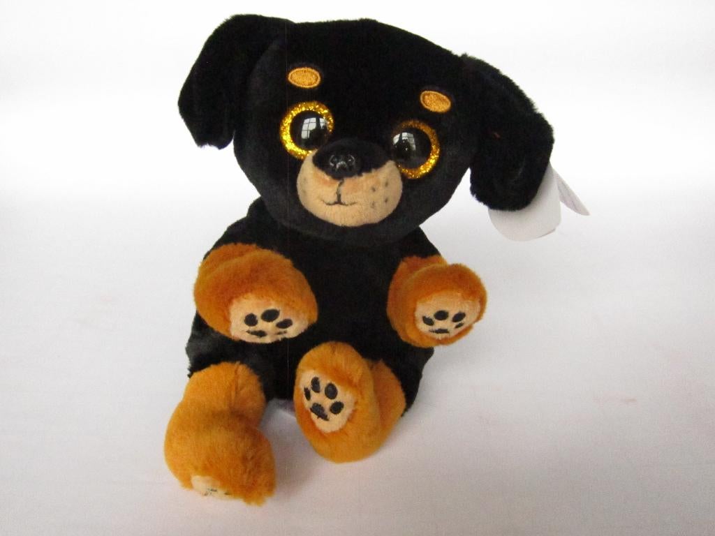 TY Beanie Babies Bellies Randi Rottweiler 15 cm - NIEUW, Overige karakters, Nieuw, Zwart, Klein (minder dan 20 cm)