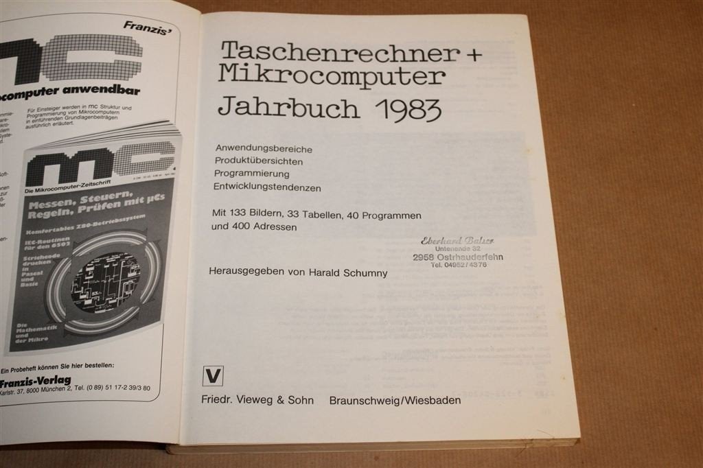 Taschenrechner + Mikrocomputer — Retro Computertechniek 1983, Ophalen of Verzenden, Gelezen, Internet of Webdesign