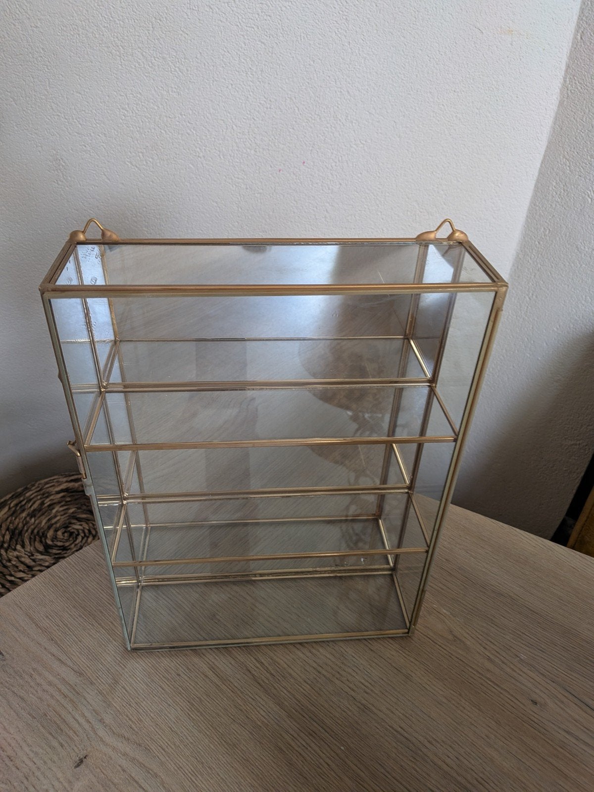 Vintage Messing & Glazen Vitrinekast (35x26,5 cm)

Beschrijv, Ophalen, Zo goed als nieuw