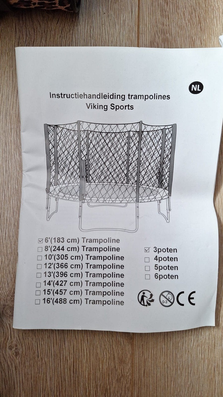 Viking Sports Trampoline 1.83m - Zo goed als nieuw, Kinderen en Baby's, Speelgoed | Buiten | Trampolines, Ophalen of Verzenden