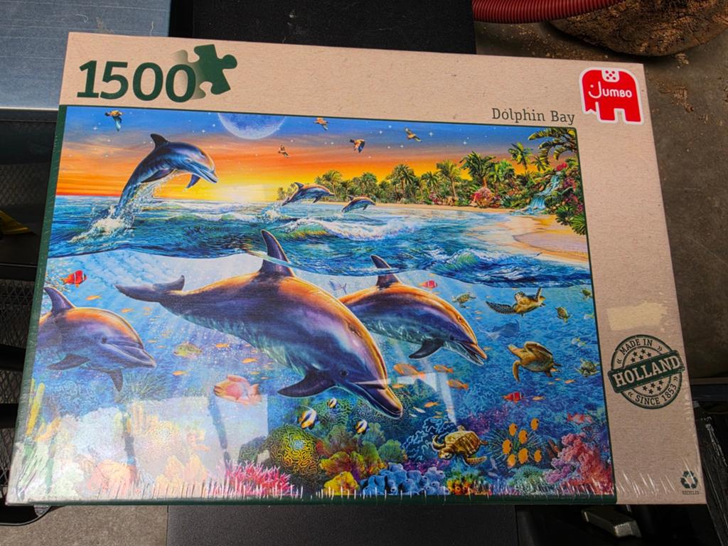 Jumbo Legpuzzel Dolphin Bay 1500 stukjes, Ophalen of Verzenden, 500 t/m 1500 stukjes, Nieuw, Legpuzzel