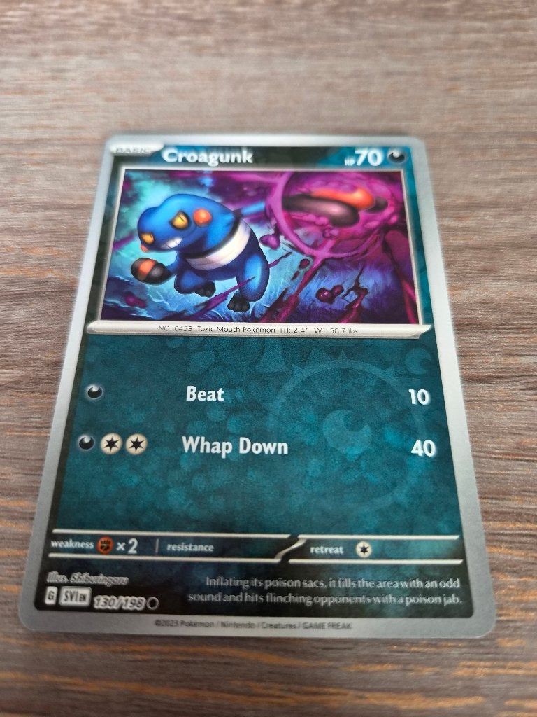Croagunk 130/198 - SVI, Ophalen of Verzenden, Zo goed als nieuw, Losse kaart, Foil