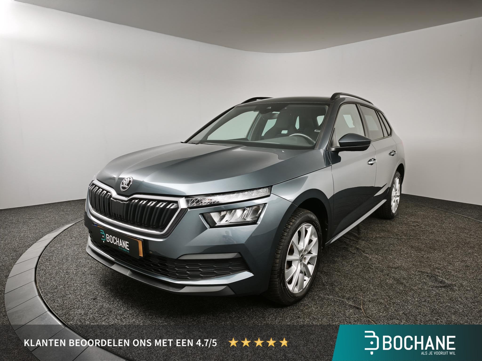 Skoda Kamiq 1.0 TSI 110pk DSG Sport Business | Panoramadak |, Gebruikt, Met garantie (alle), Origineel Nederlands, 3 cilinders