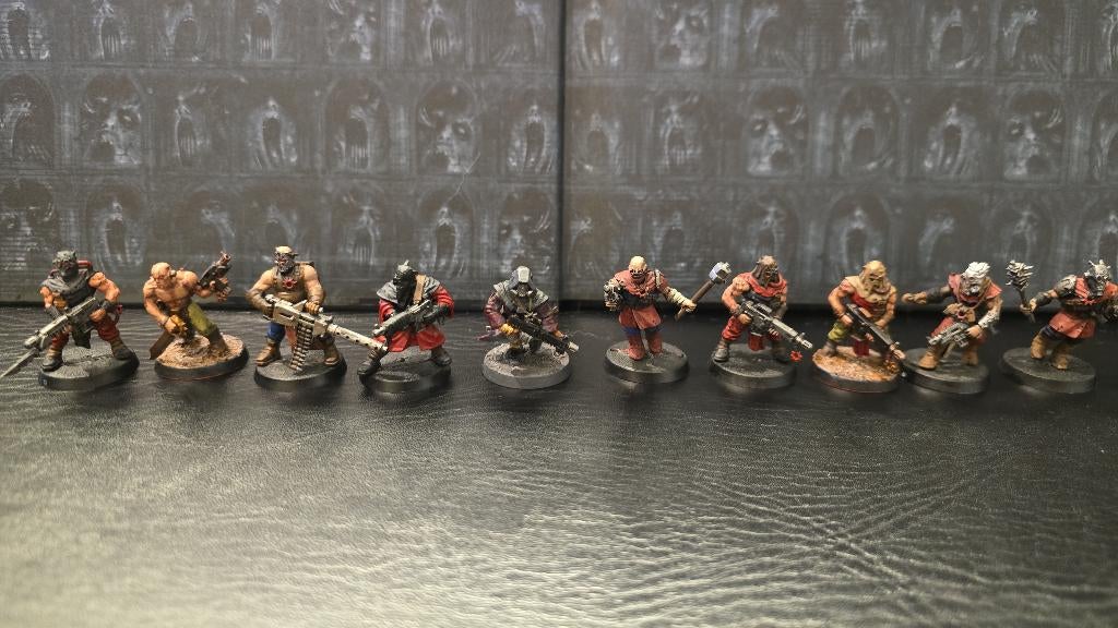 Chaos Space Marines: 10 cultists uit Dark Vengeance set!, Hobby en Vrije tijd, Wargaming, Figuurtje(s), Ophalen of Verzenden, Geverfd