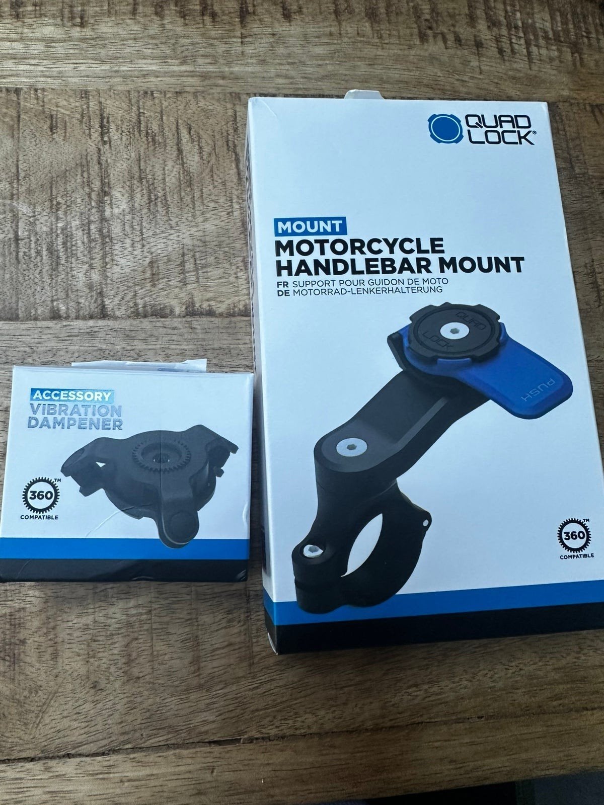 Quadlock houder met vibratie demper voor de motor, Ophalen of Verzenden, Nieuw