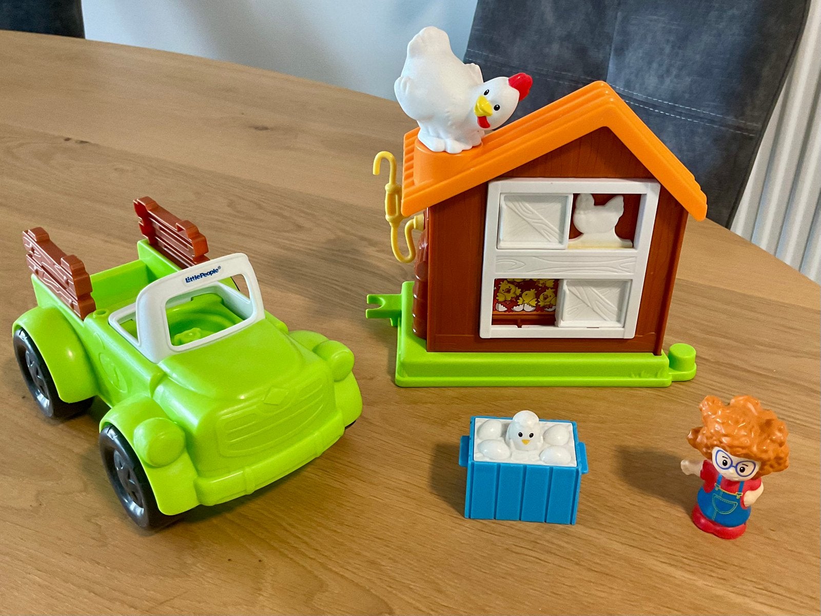 Little People : Boerderij Truck + Kippenhok - zeldzaam, Ophalen, Gebruikt, Speelset