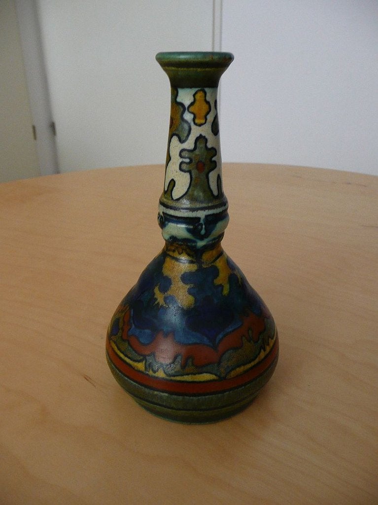 Plateel vaas Zuid-Holland Gouda, Ophalen of Verzenden