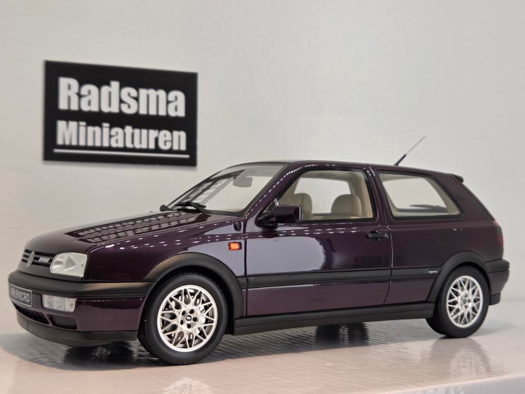 Volkswagen Golf Vr6 Mk3 Synchro - Paars - 1:18 Ottomobile, Hobby en Vrije tijd, Modelauto's | 1:18, OttOMobile, Auto, Nieuw, Ophalen of Verzenden