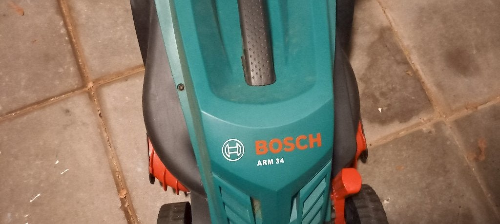 Grasmaaier Bosch, Ophalen, Cirkelmaaier, Gebruikt, Elektrische grasmaaier