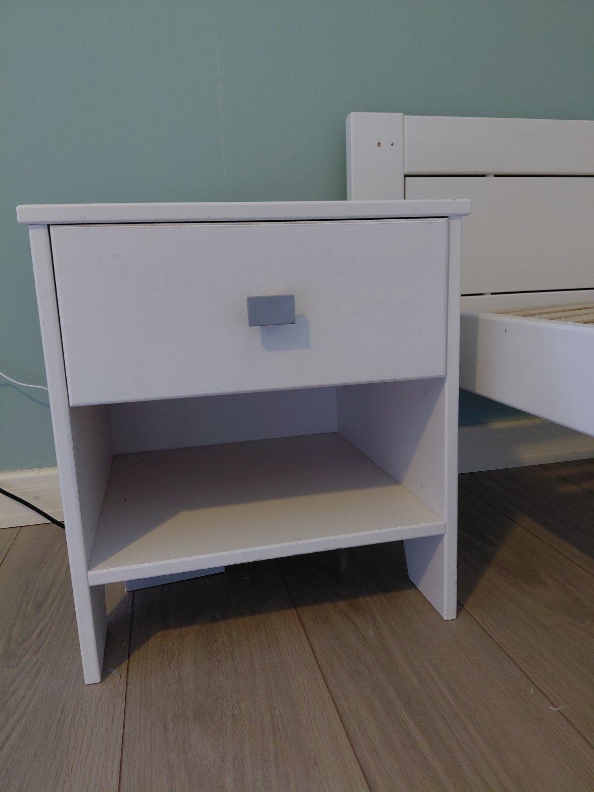 Eenpersoonsbed/halfhoogslaper van Lifetime, Ophalen, 90 cm, Eenpersoons, Wit