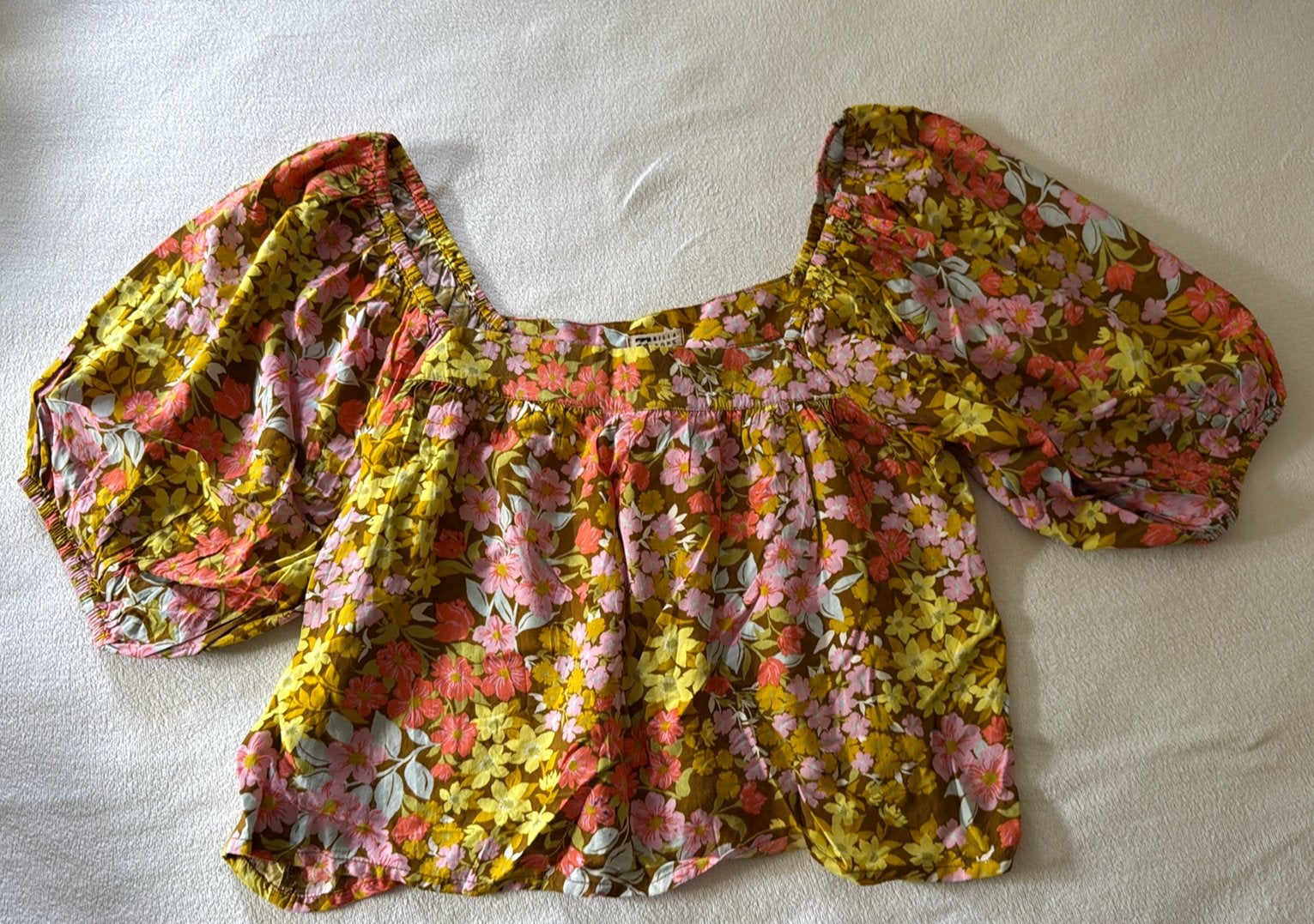 Billabong zomerse top M NIEUW, Maat 38/40 (M), Geel, Nieuw, Ophalen of Verzenden
