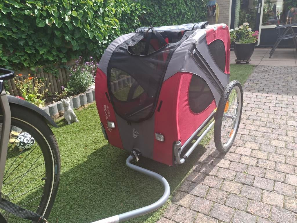 Doggyride fietskar, Fietsen en Brommers, Ophalen, Gebruikt, Opvouwbaar, Hondenkar