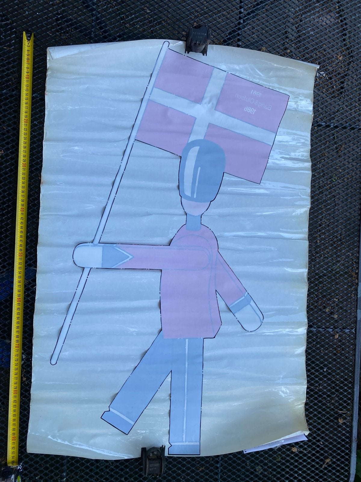 Kay Bojesen Vaandeldrager Raamsticker - B&O Display, Ophalen of Verzenden, Zo goed als nieuw