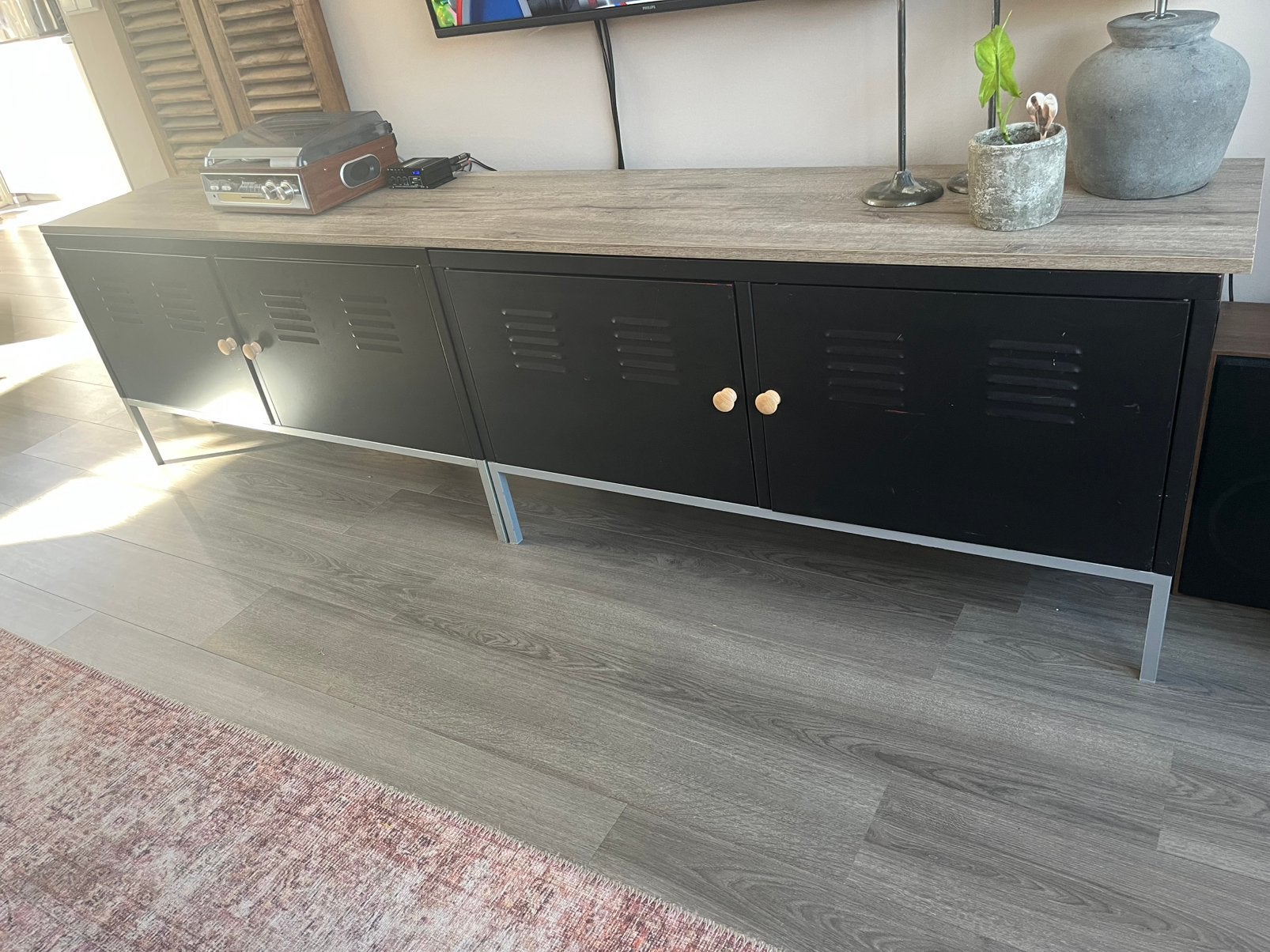 Tv kast / 2 losse ikea locker kasten, Ophalen, Gebruikt, 25 tot 50 cm, Minder dan 100 cm