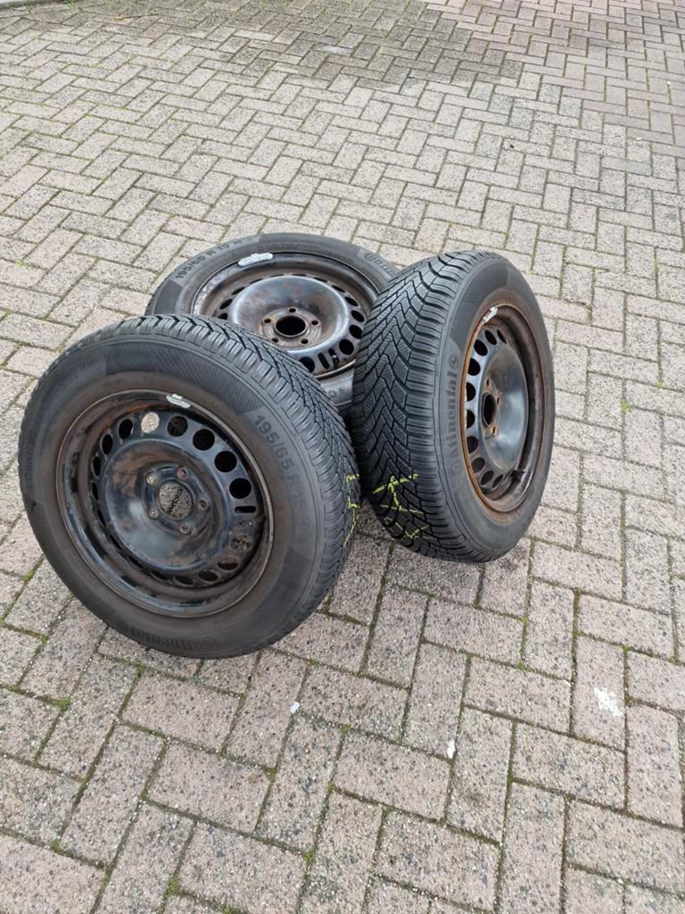 Continental 4x 195/65 R15 15H, Ophalen, Zo goed als nieuw