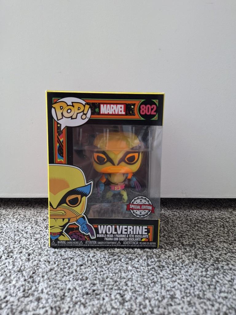 Funko marvel blacklight Wolverine, Verzamelen, Ophalen of Verzenden, Zo goed als nieuw