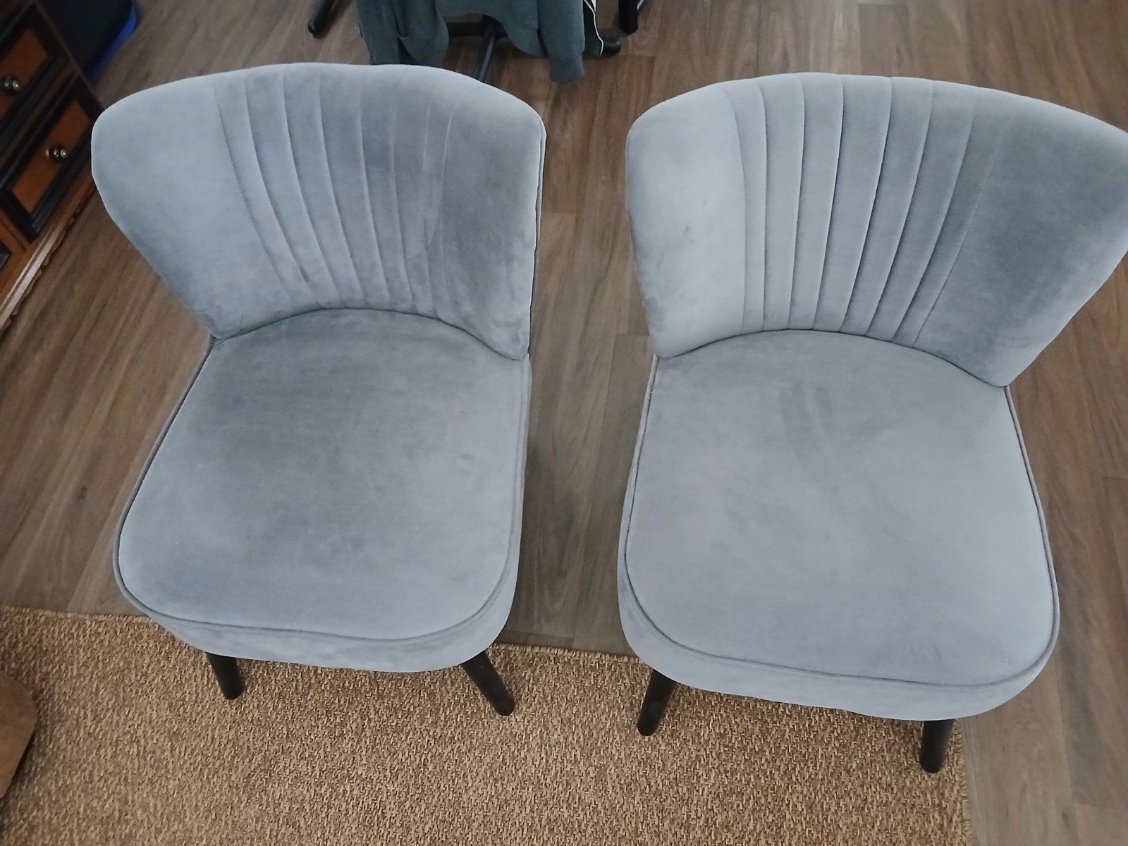 Te koop 2 kleine fauteuils, Huis en Inrichting, Stoelen, Ophalen, Gebruikt, Twee, Stof