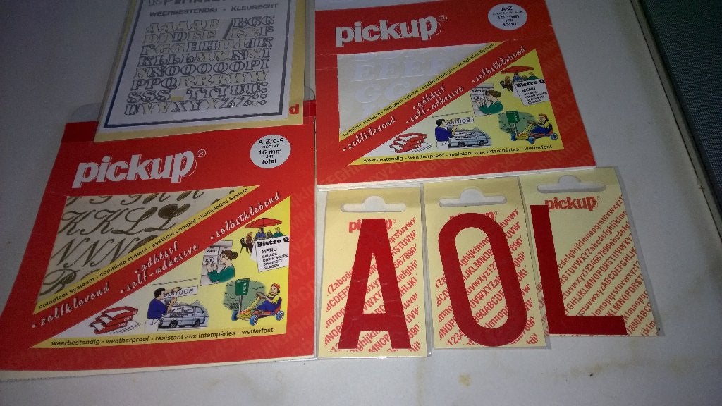 Resterende plak letters en cijfers, Ophalen of Verzenden, Zo goed als nieuw