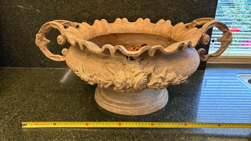 Grote decoratieve plantenschaal PTMD, Huis en Inrichting, Ophalen, Overige materialen, Gebruikt, Schaal