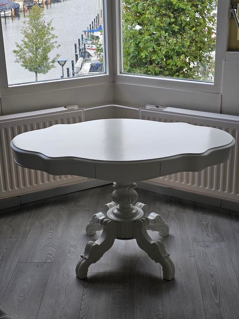 Brocante / Franse stijl tafel – handgeschilderd – uniek mode, Huis en Inrichting, Tafels | Salontafels, Ophalen of Verzenden, Rechthoekig