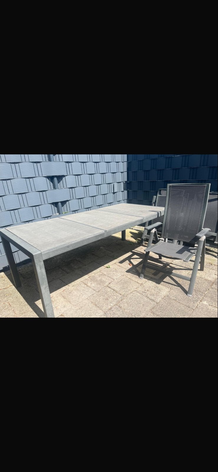 Tafel & 6 stoelen, Ophalen, Gebruikt, 200 cm of meer, 50 tot 100 cm