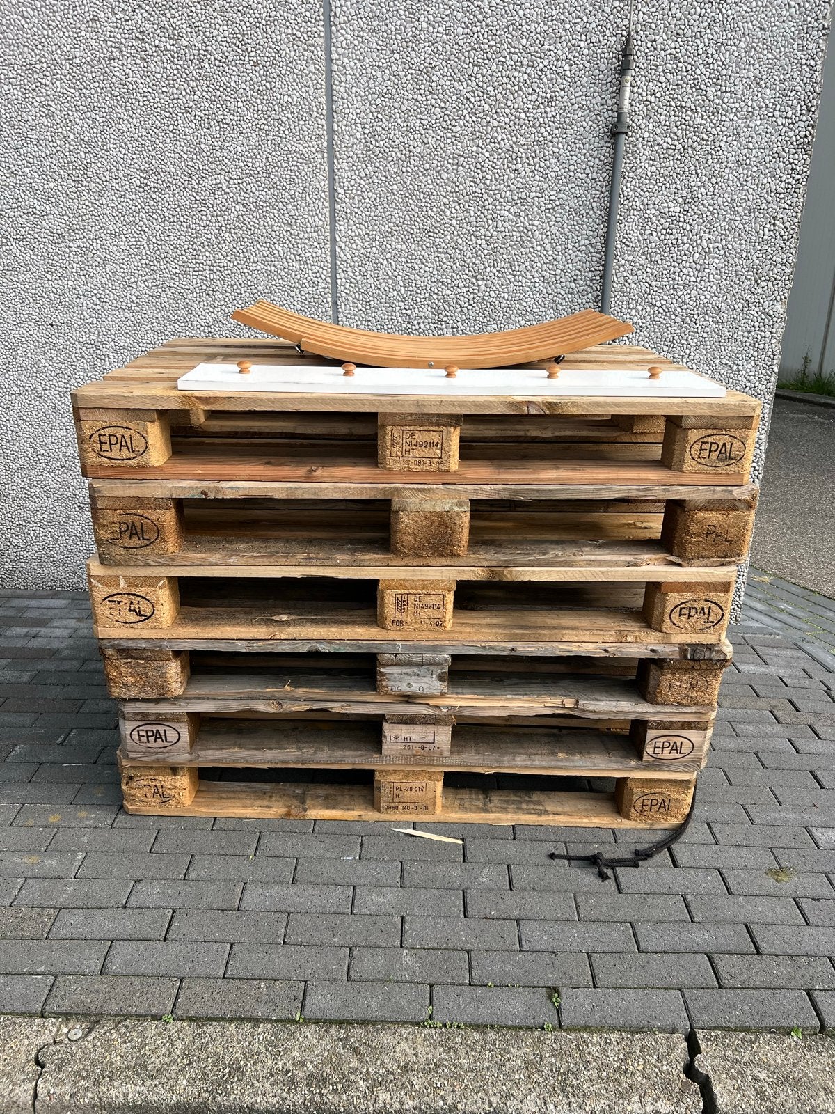 EPAL Pallets - Set van 6, Ophalen, Gebruikt, Hout, 100 mm of meer