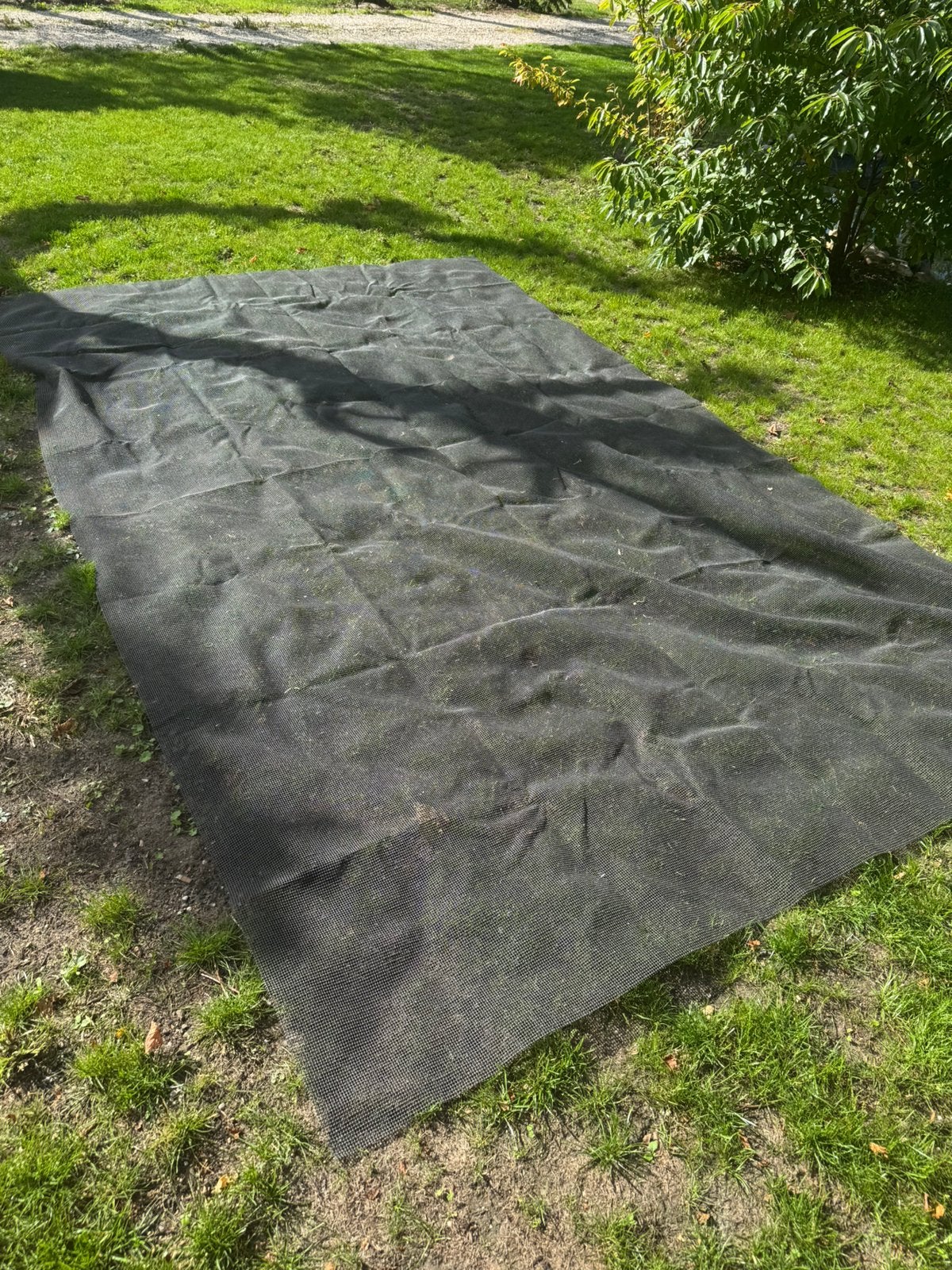 Zwart worteldoek / anti-worteldoek – 2,40  4 meter, Doe-het-zelf en Verbouw, Ophalen, Zo goed als nieuw, 15 m² of meer, Doek