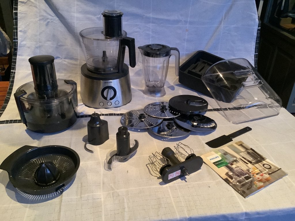 Foodprocessor - Philips - Avance Collection - Nieuwstaat, Ophalen, Zo goed als nieuw, 3 snelheden of meer