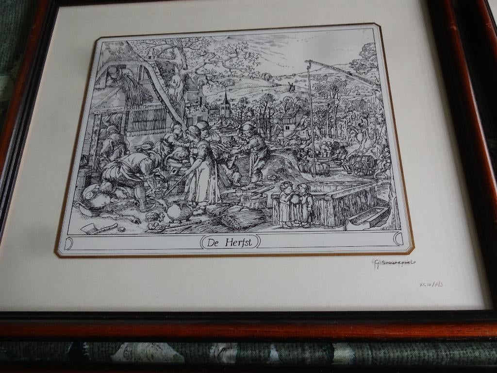 G Swaenepoel de vierjaargetijden., Ophalen of Verzenden