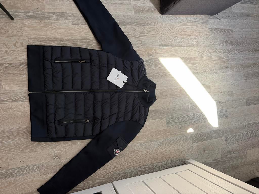 Moncler Cardigan donker blauw S, Ophalen of Verzenden, Zo goed als nieuw