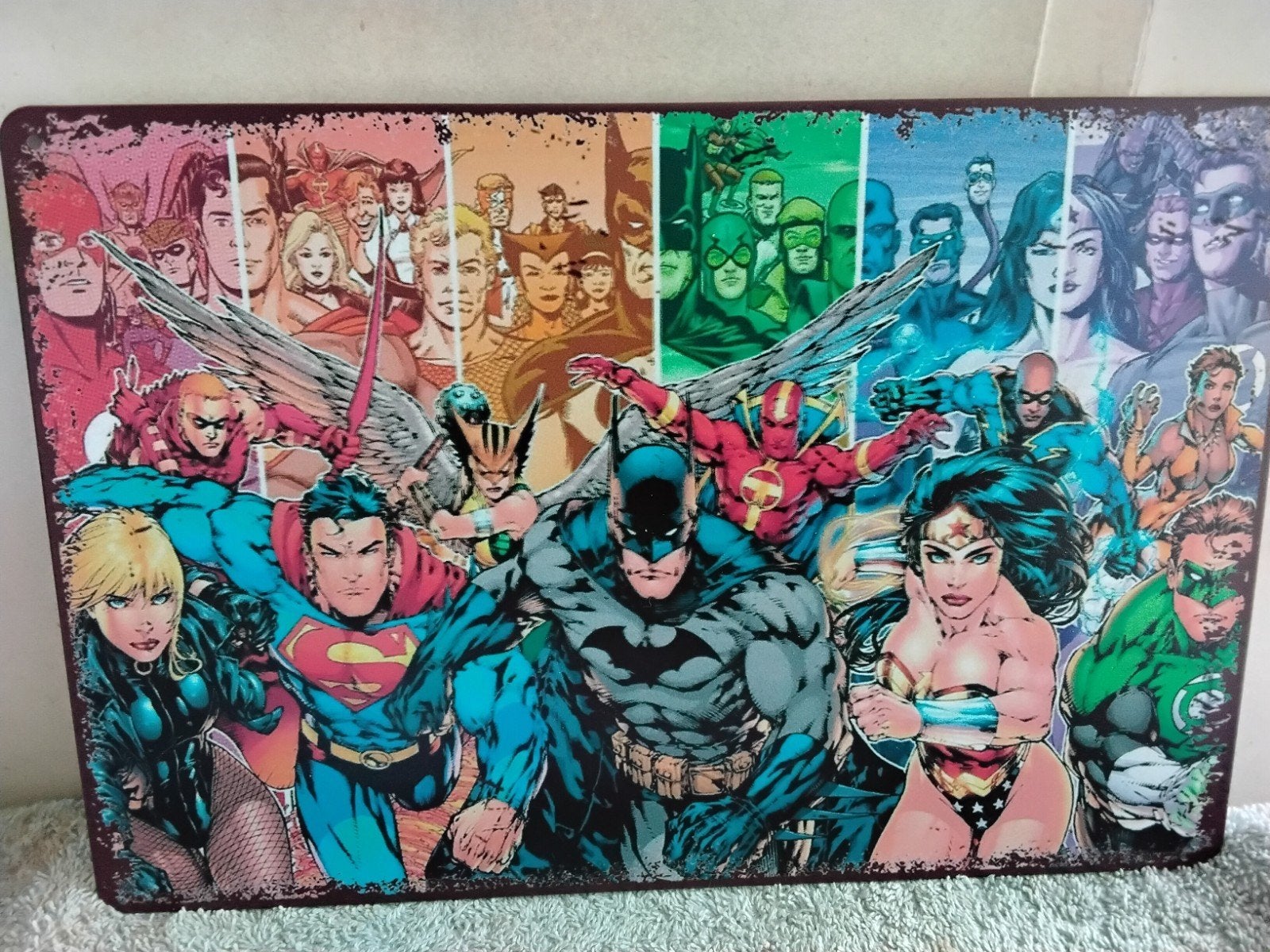 PLAAT  VAN  MARVEL PEOPLE, Ophalen of Verzenden