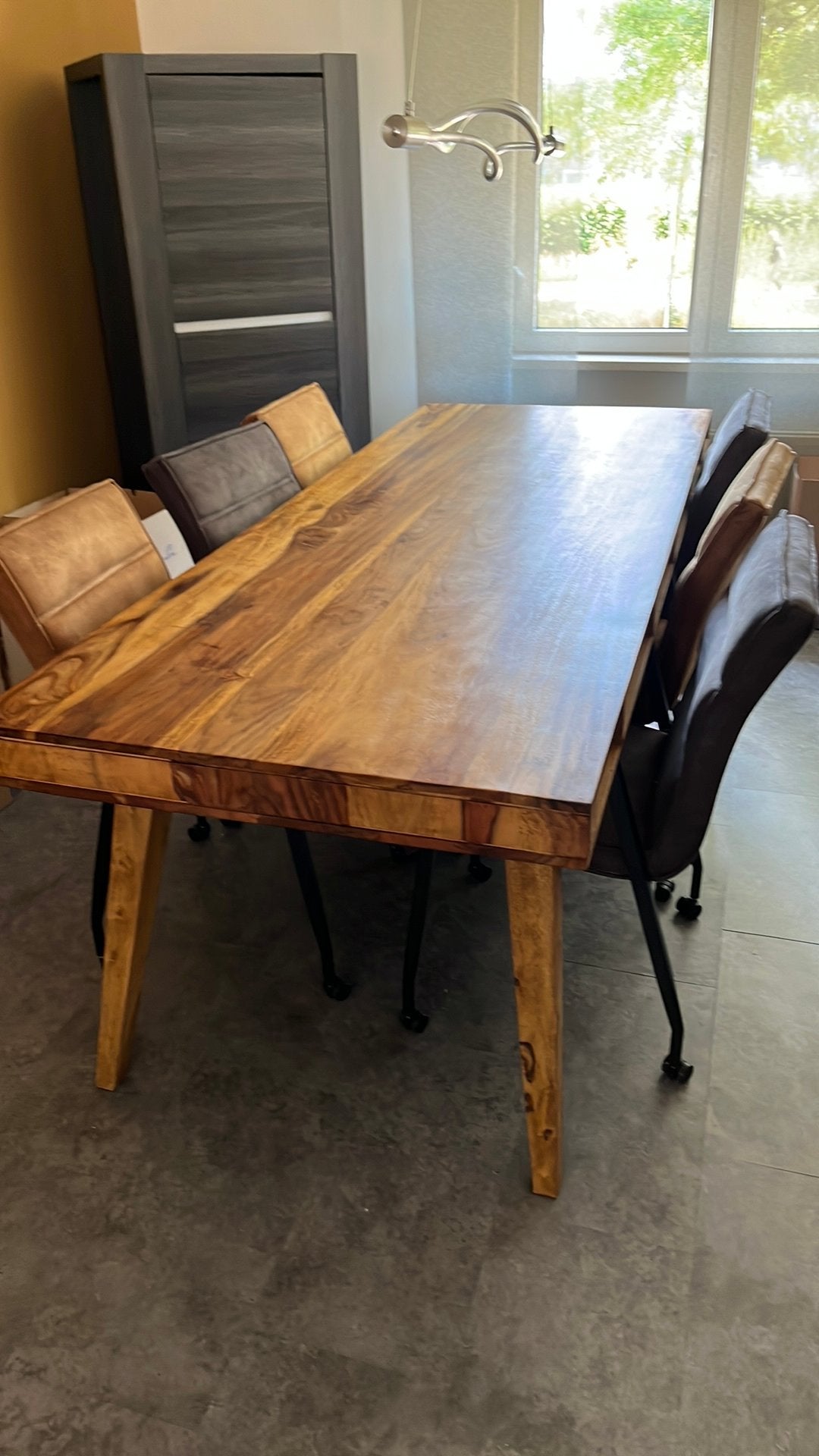 Prachtige eettafel met stoelen, Ophalen, Zo goed als nieuw, 6 tot 8 stoelen