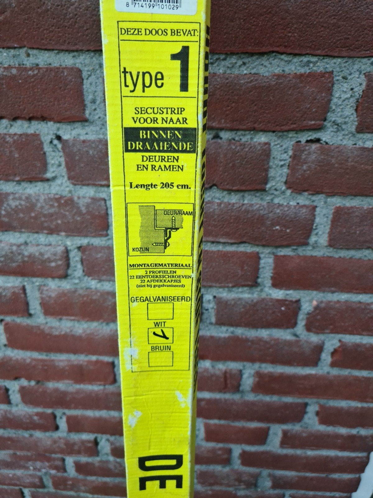 Nieuwe Secustrip inbraakstrip Type 1 voor deuren en ramen, Ophalen, Nieuw, Overige materialen, Overige typen