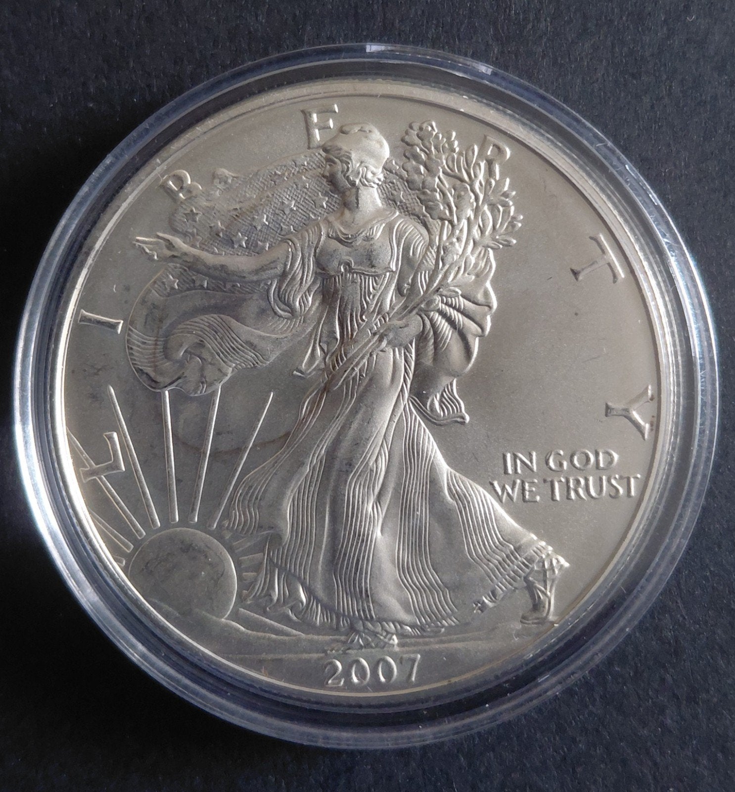 American Silver Eagle 2007 1 oz 999 zilver, Verzenden, Zilver