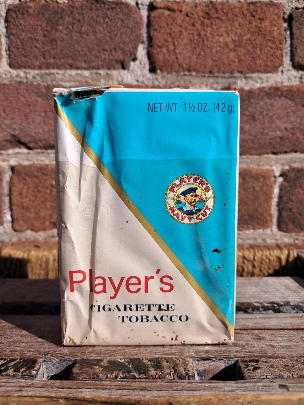 Vintage Player's Navy Cut Tabak Verpakking (Canada), Ophalen of Verzenden, Gebruikt, Tabaksdoos of Verpakking