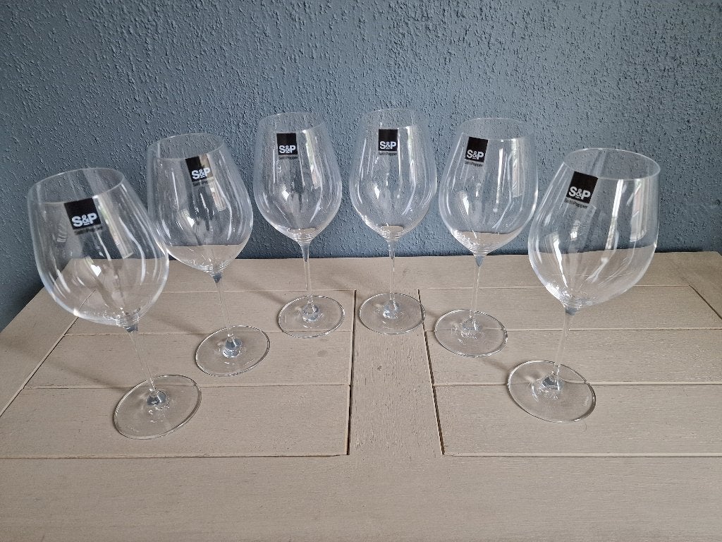 6 wijnglazen van Salt & Pepper nieuw in doos 60cl, Ophalen, Glas of Glazen, Overige merken, Nieuw