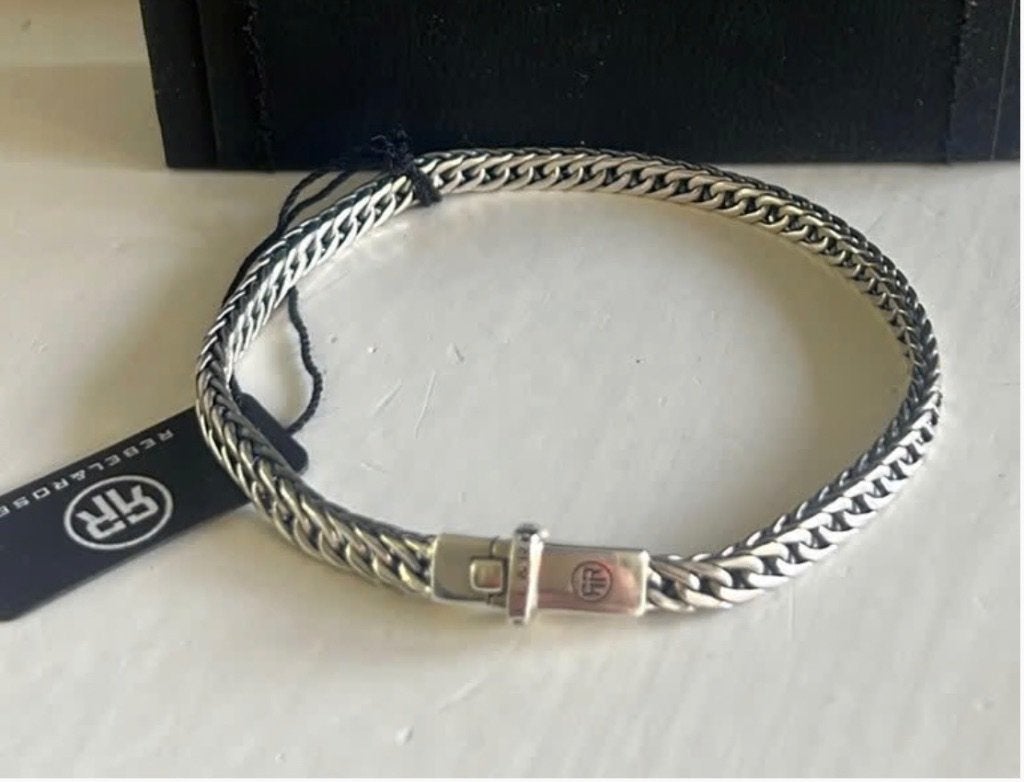 Rebel & rose zilveren armband, Ophalen of Verzenden, Nieuw, Zilver, Zilver