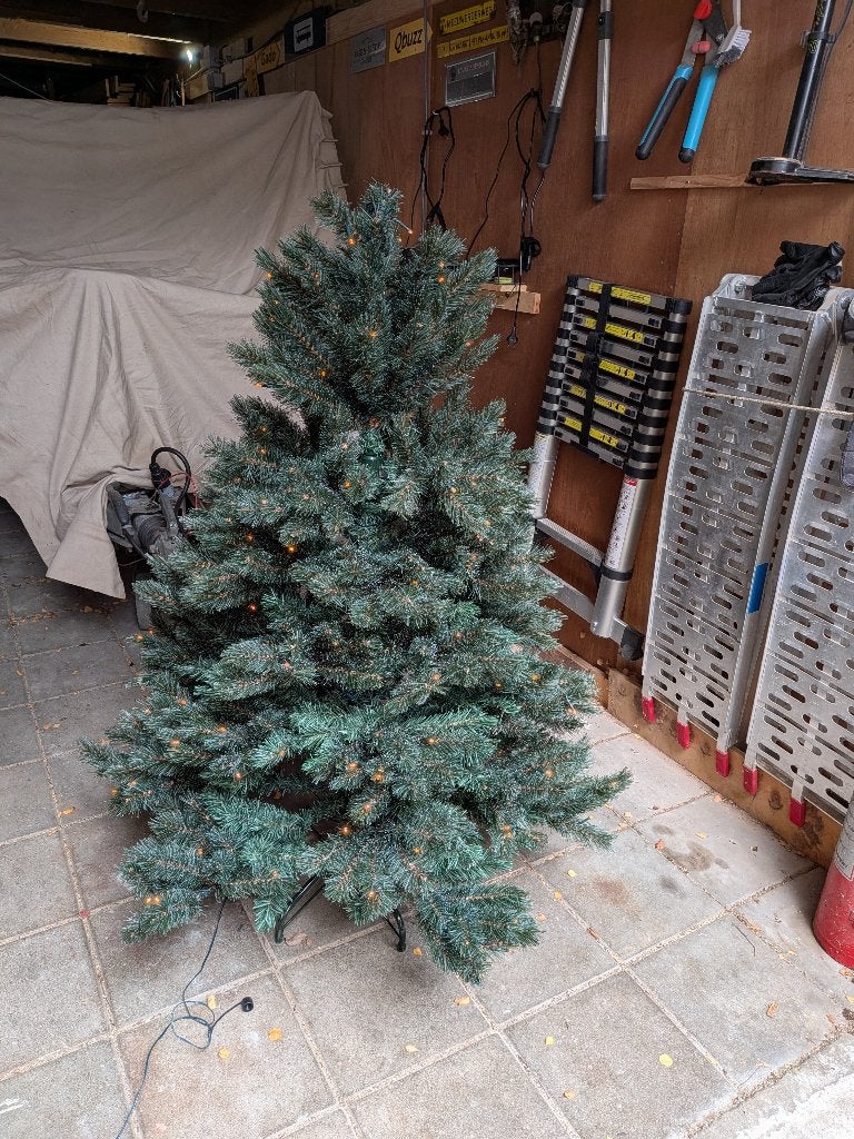 Kunst Kerstboom led verlichting, Ophalen, Zo goed als nieuw