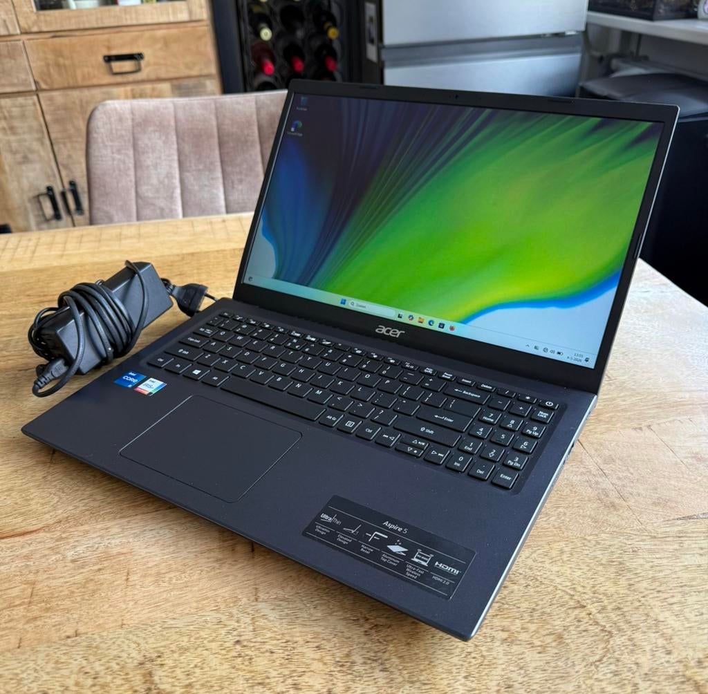 Acer Aspire 5 | i5 1135G7 | 8GB Ram | 256GB SSD | W11 Home, Computers en Software, Windows Laptops, Met videokaart, 2 tot 3 Ghz