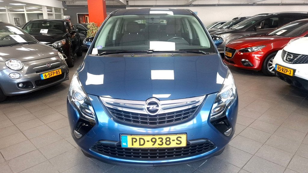 Opel Zafira Tourer 1.4 Edition 7-Persoons, Auto's, Opel, Stof, Gebruikt, 4 cilinders, Blauw
