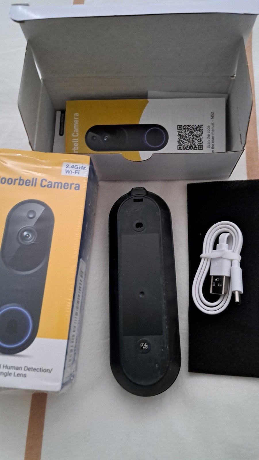 Nieuwe Draadloze Deurbel met Camera en Bewegingsdetectie, Ophalen of Verzenden, Ingebouwde camera, Nieuw, Draadloos
