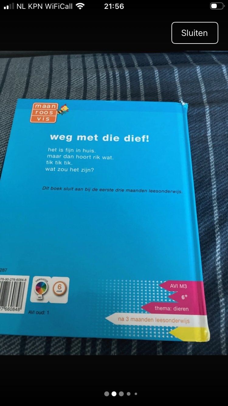 Maan Roos Vis: Weg met die dief! (AVI M3, 6+ jaar), Boeken, Ophalen of Verzenden, Zo goed als nieuw, 6 tot 12 maanden