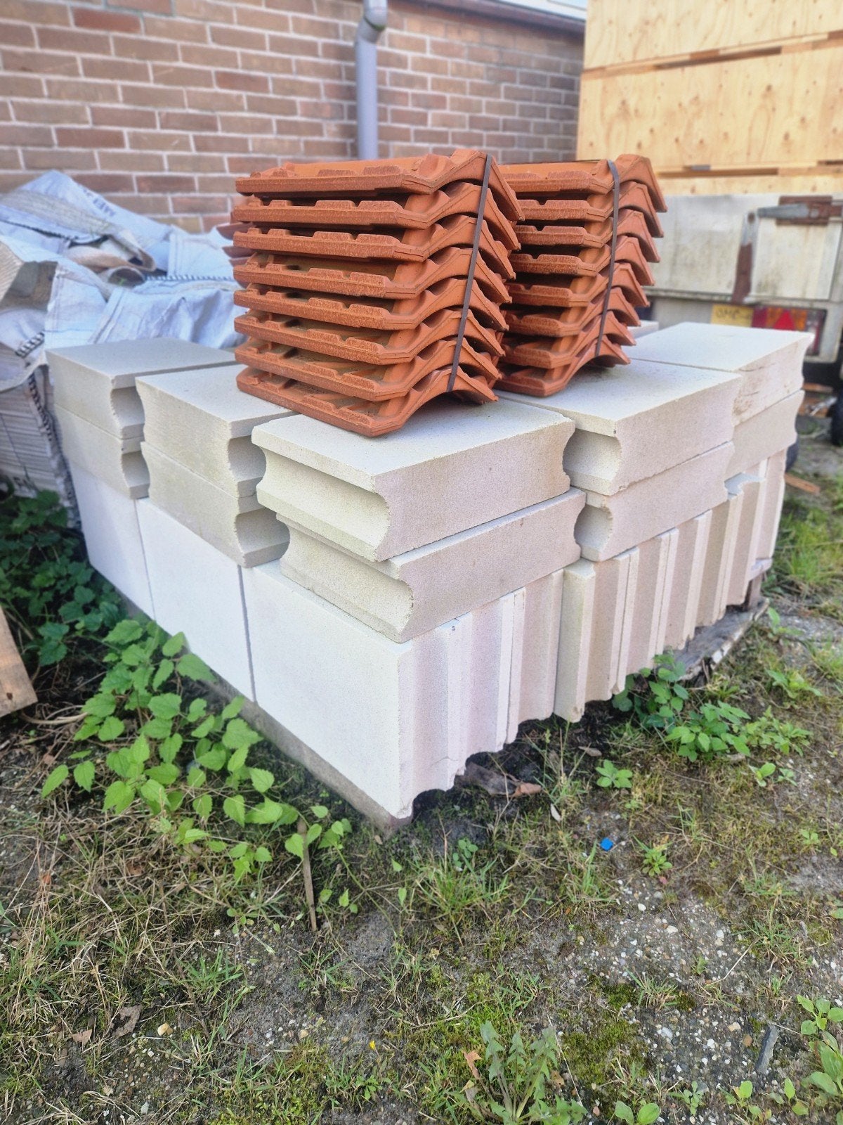 50 Kalkzandsteen blokken 240x330x100mm, Ophalen, Nieuw, Kalkzandstenen